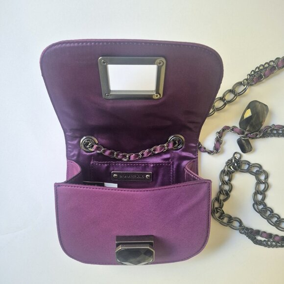 Banana Republic chain cross-body mini bag, purple - Picture 3 of 5
